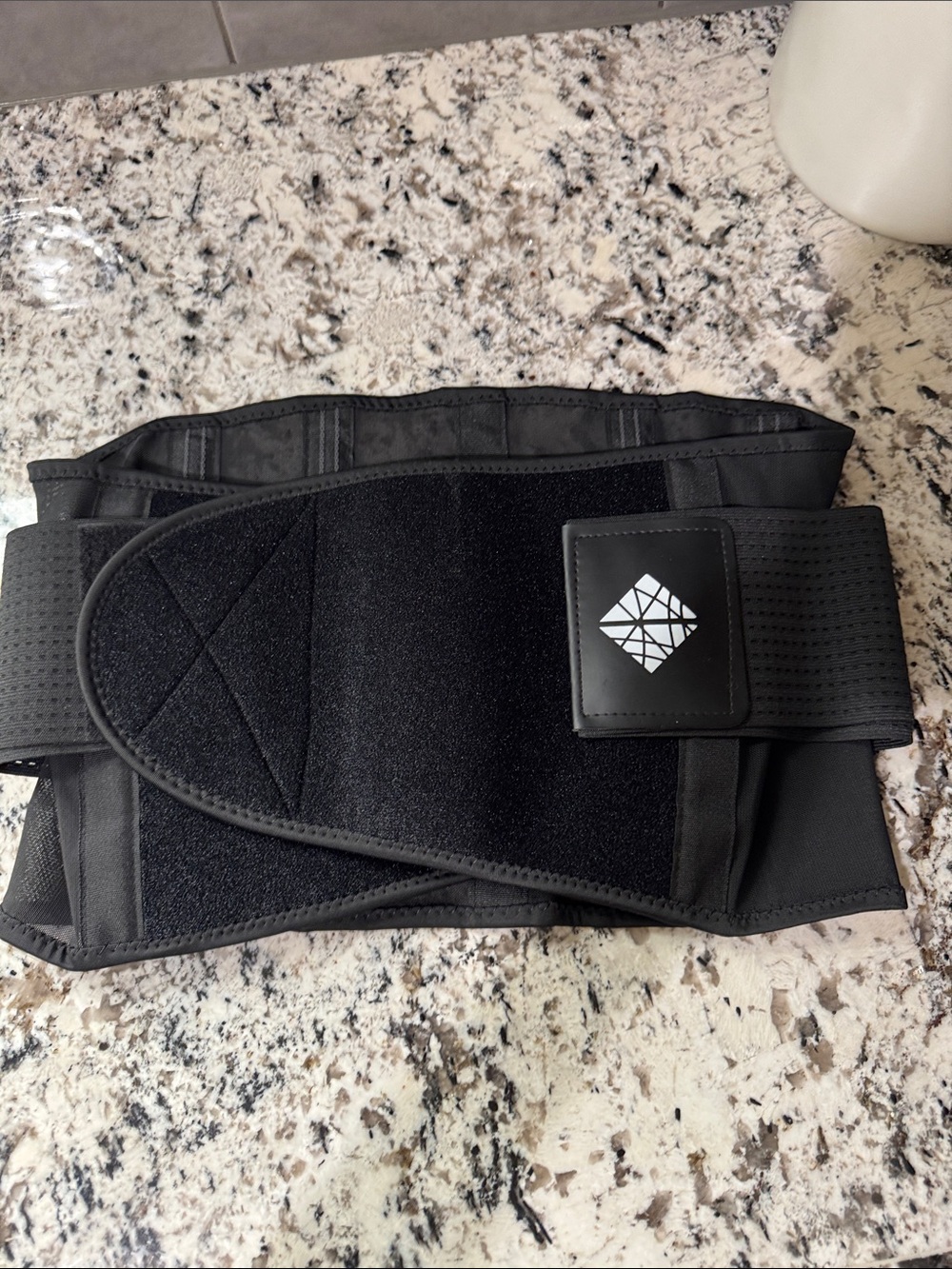 Adjustable Black Lumbar Support Belt